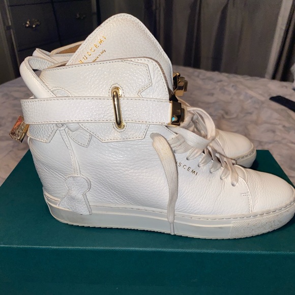 Buscemi wedged sneakers - all white - Picture 2 of 6